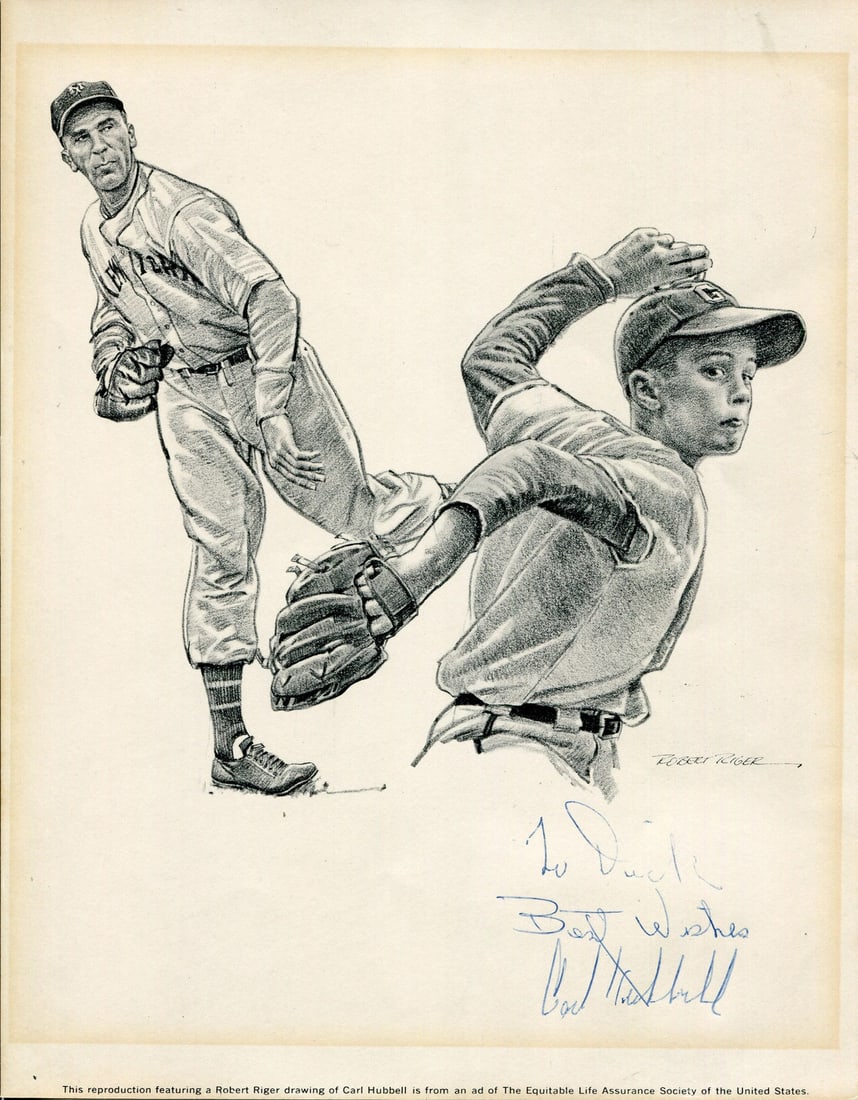 Carl Hubbell Autographed 8x10 Photo: Carl Hubbell Autographed 8x10 Photo Carl Hubbell's sharpie signature adds a touch of authenticity to this 8x10 photo, which bears the mark of authentication by . The COA accompanying the item provides