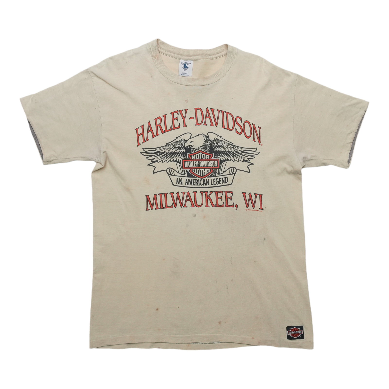 Harley Davidson Shirt 1989 Yakima Owens Washington: Harley Davidson Shirt 1989 Yakima Owens Washington Vintage 1989 Harley Davidson Owens Yakima Washington Shirt. This original cotton shirt features front and back graphics, measuring 21 inches pit to