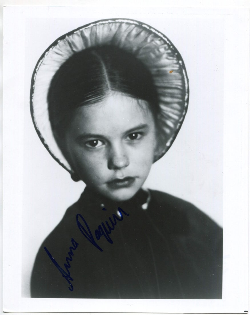 Paquin Anna Autographed 8x10 Photo: Paquin Anna Autographed 8x10 Photo Item Specifics: Photo is signed in blue sharpie Item is authenticated by Rich Altman's , and will be accompanied with a COA from . Product Disclaimer: Not affiliated