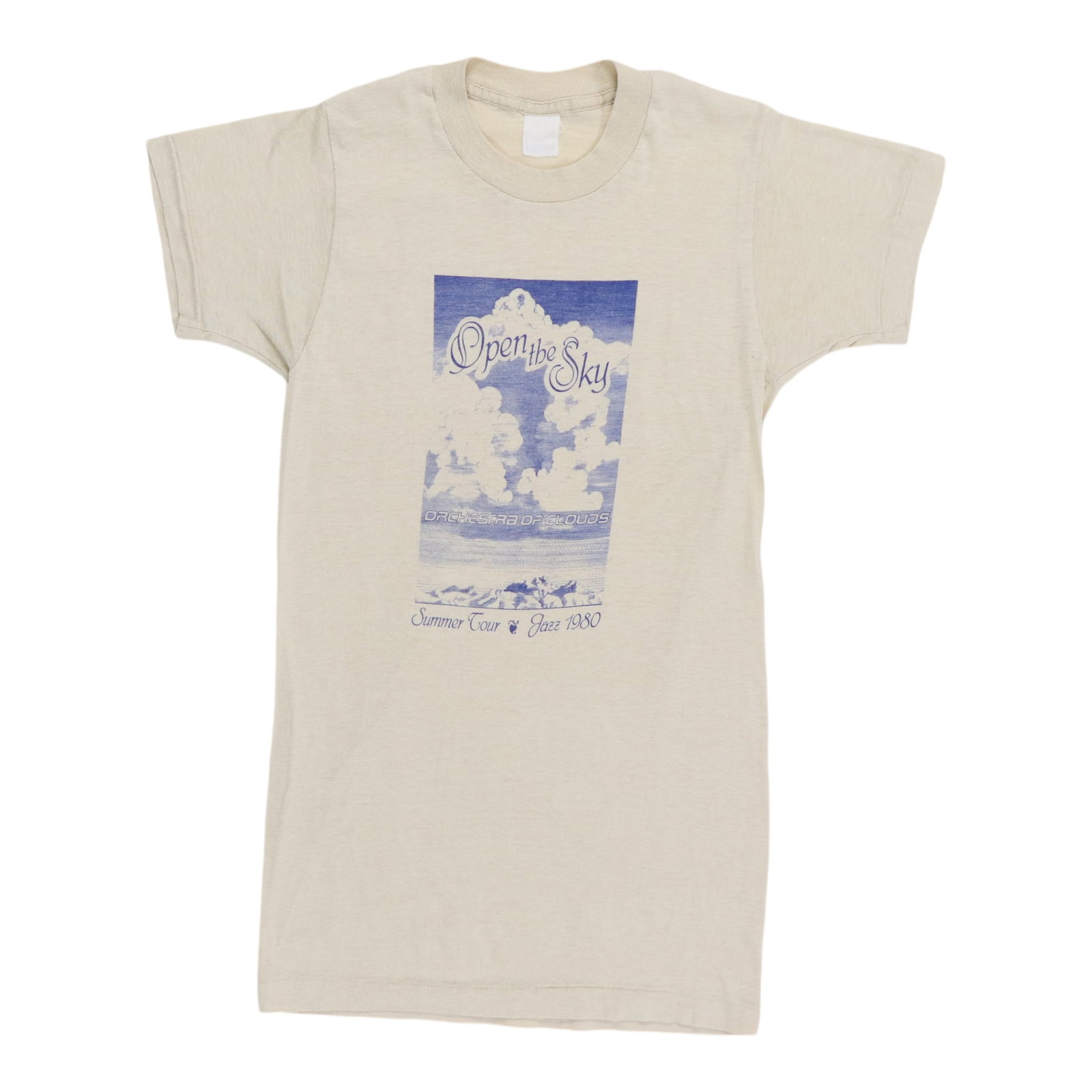Sky Jazz Tour Open Shirt 1980: Sky Jazz Tour Open Shirt 1980 The Sky Jazz Tour Open Shirt from the 1980s features vibrant front and back graphics, making it a standout piece from that era. This vintage shirt boasts a unique design 