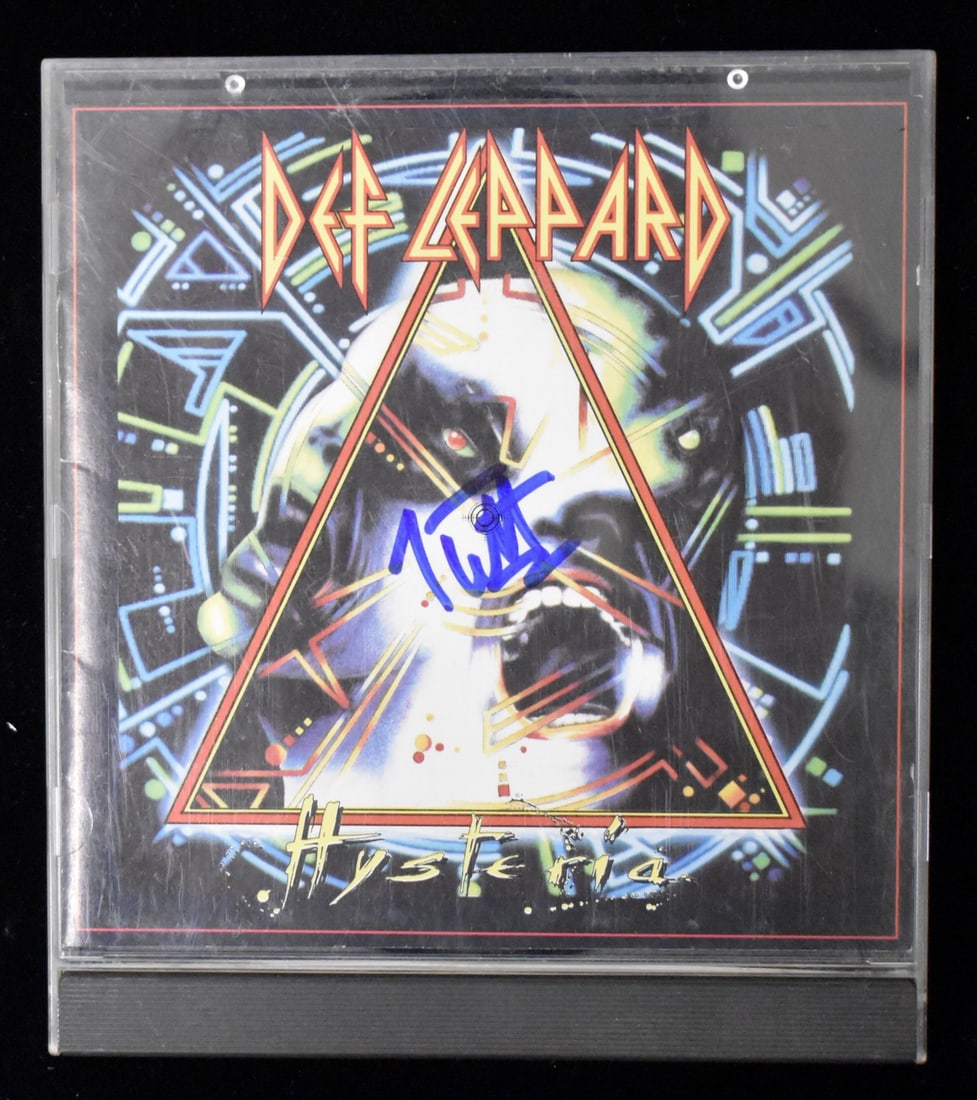 Joe Elliott Signed/ Autographed Def Leppard Hysteria CD Cover JSA BA208665 (1 of 3)