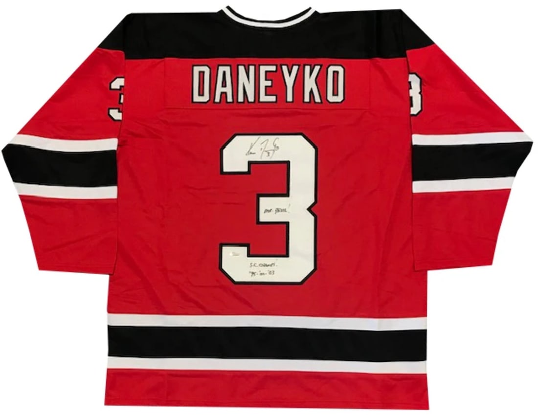 Ken Daneyko "Mr Devil SC Champs! 95-00-03" Signed New Jersey Devils Jersey (JSA) (1 of 4)
