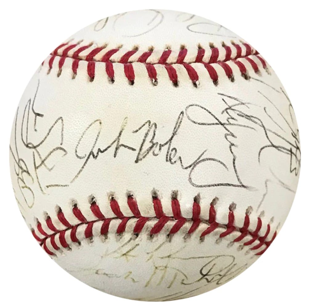 Official National League Baseball Autographed By Marlins Team 1999 Florida: Official National League Baseball Autographed By Marlins Team 1999 Florida The 1999 Florida Marlins Autographed Official National League Baseball features 30 signatures, including notable players such