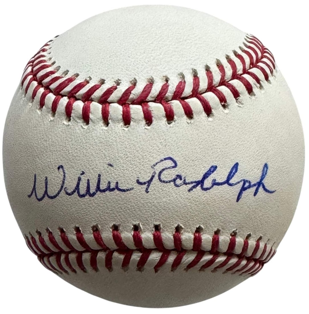 Official Willie Randolph Autographed Beckett Major League Baseball: Official Willie Randolph Autographed Beckett Major League Baseball This Official Robert Manfred Baseball features a signature from Willie Randolph in blue ink across the sweet spot. The item has been 