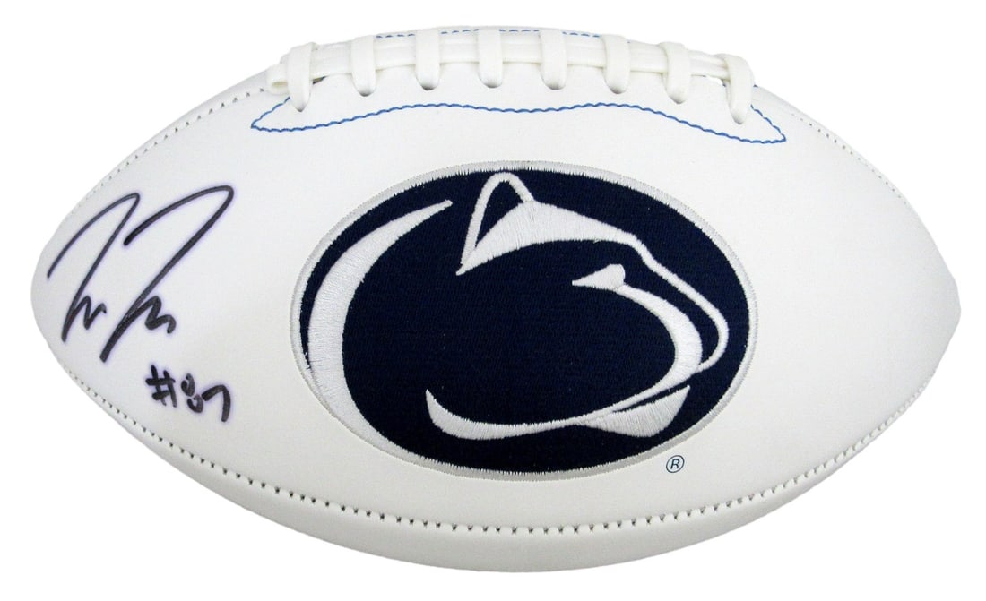 Signed Penn State Logo Football by Freiermuth Beckett 204800: Signed Penn State Logo Football by Freiermuth Beckett 204800 Signed by Freiermuth Beckett, this officially licensed Penn State logo football features the signature of one of its notable players. The b