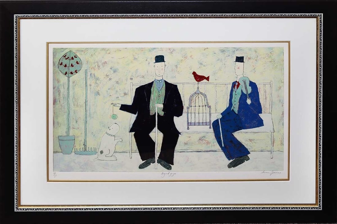 Annora Spence DOG AND YO Silkscreen Signed ED 183/ 225 With COA Collectible (1 of 9)