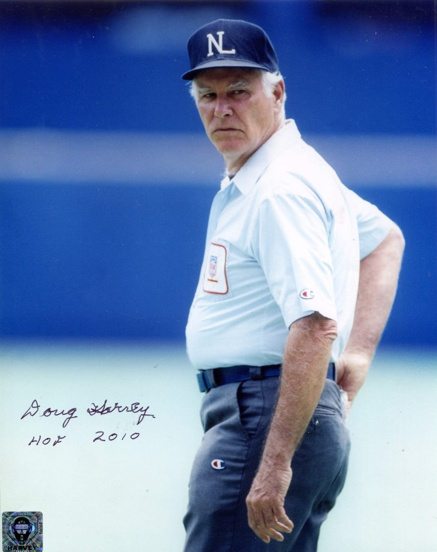 Doug Harvey Autographed signed 8x10 Photo Inscribed "HOF 2010" (1 of 1)