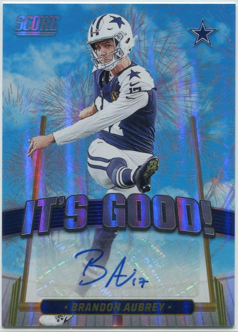 Aubrey Bay Igg Score 2025 Card Brandon Autographed Good: Aubrey Bay Igg Score 2025 Card Brandon Autographed Good Aubrey Bay Igg Score 2025 Card Brandon Autographed Good - A rare and unique collectible featuring an autograph from Brandon Aubrey, a talented a