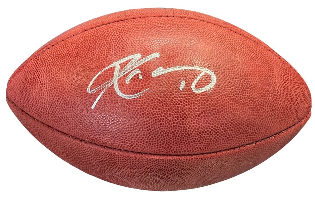 Kyler Murray Fanatics Official Autographed NFL Football: Kyler Murray Fanatics Official Autographed NFL Football Signed in silver paint pen across the side of the football, Kyler Murray's official autograph adds a unique touch to this authentic NFL football