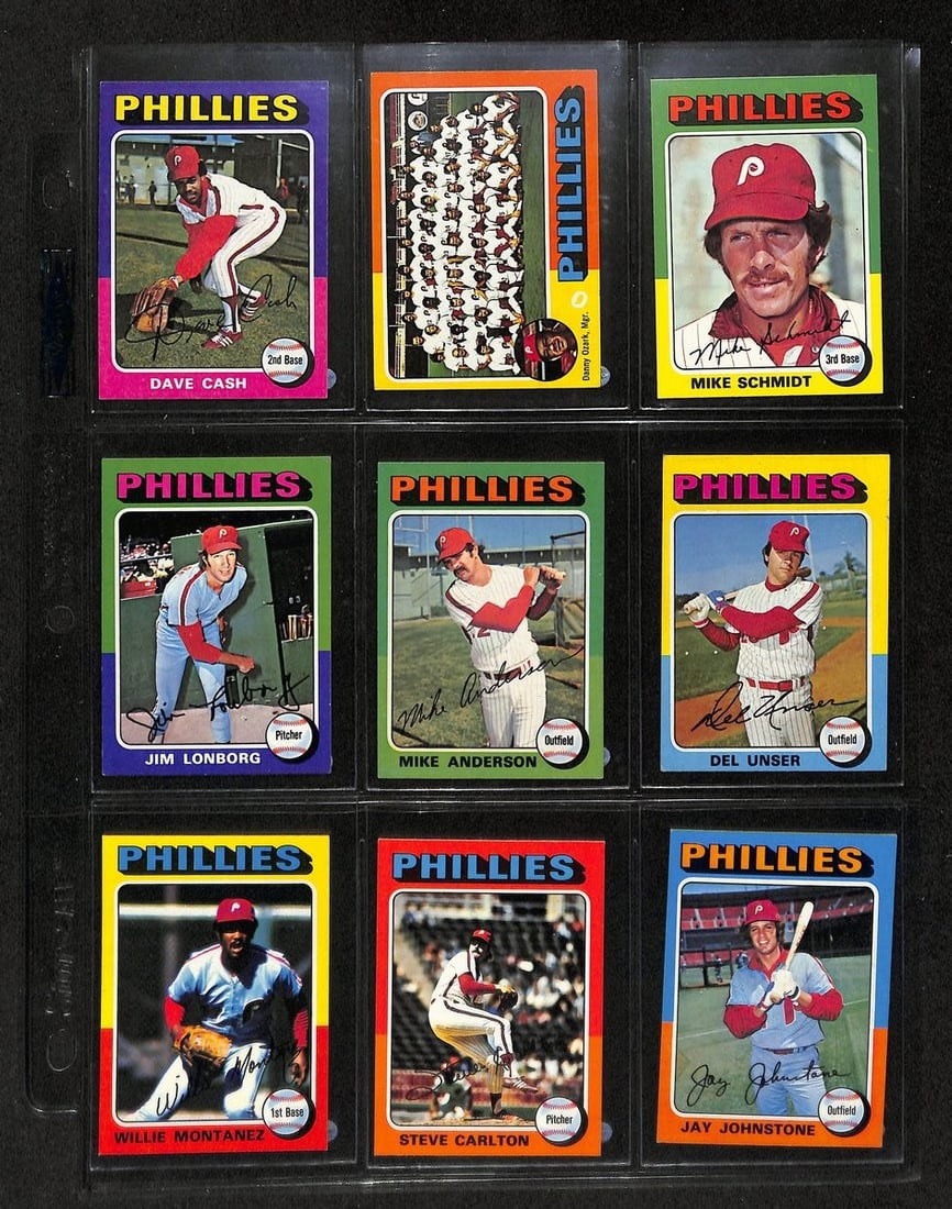 Phillies Team Set Mini Baseball Card Complete Topps 1975 24 Cards 197729 (1 of 3)