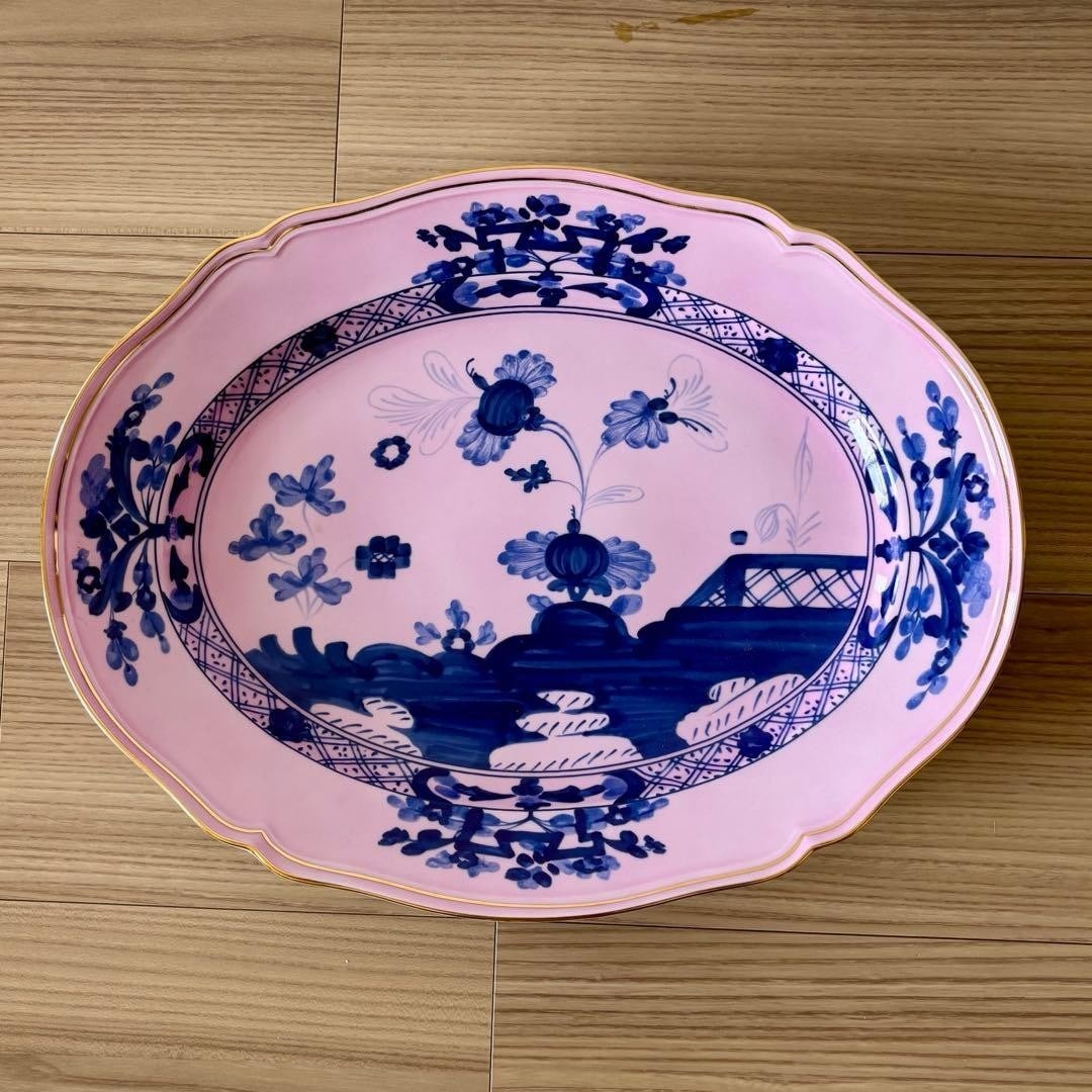 RARE OVAL PLATTER PORCELAIN ITALIANO ORIENTE RICHARD GINORI AZALEA 1735: RARE OVAL PLATTER PORCELAIN ITALIANO ORIENTE RICHARD GINORI AZALEA 1735 Item Specifics: Origin: Italy Antique: NA Shape: Oval Occasion: All Occasions Item Length: NA Vintage: NA Care Instructions: Han