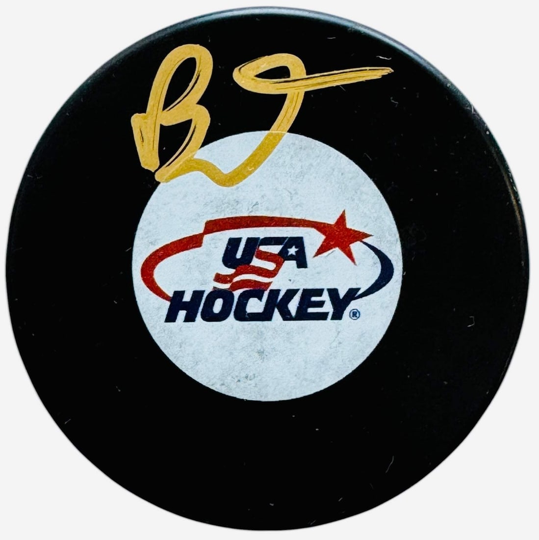 Signed Team Logo Puck USA Brady Tkachuk JSA Witness: Signed Team Logo Puck USA Brady Tkachuk JSA Witness Item Specifics: Brand: James Spence Authentication (JSA) Brady Tkachuk Signed Team USA Hockey Logo Puck Signed in gold paint pen across the front of