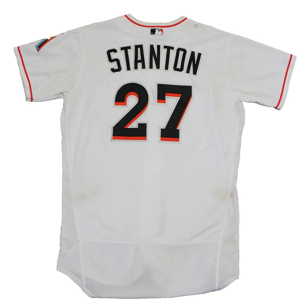 STANTON GIANCARLO GAME USED 2016 DAY OPENING JERSEY MLB (1 of 2)