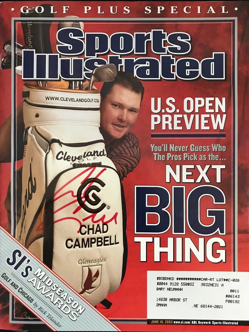 Chad Campbell Signed Sports Illustrated June 10 2003 (1 of 2)