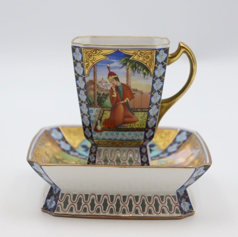 Herend Secret Rare Persian Antique Collectible Miniature Painting Cup Saucer: Herend Secret Rare Persian Antique Collectible Miniature Painting Cup Saucer Item Specifics: Origin: NA Number Of Items In Set: NA Shape: NA Signed By: NA Occasion: NA Keeps Cold For: NA Vintage: NA K