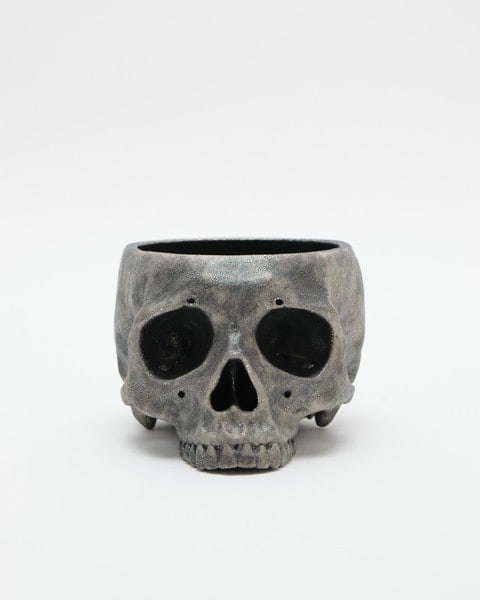 Unique ceramic planter signed silver gray 2023 kiri box coa (1 of 2)