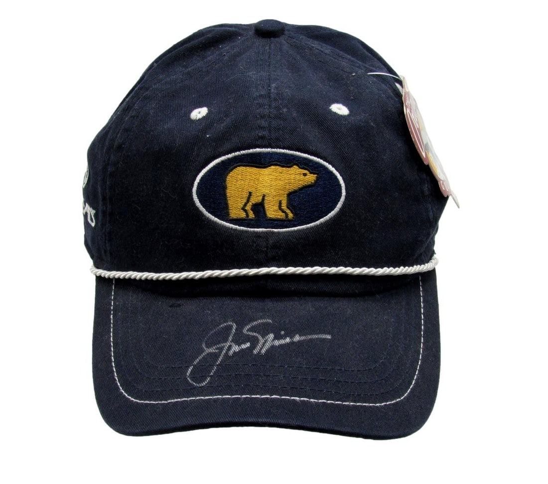 Jack Nicklaus Signed/ Autographed Ahead Golden Bear Golf Hat PSA/ DNA 190221: Jack Nicklaus Signed/ Autographed Ahead Golden Bear Golf Hat PSA/ DNA 190221 Signed by the legendary Jack Nicklaus, this autographed golf hat bears his signature ahead of the iconic Golden Bear logo. 