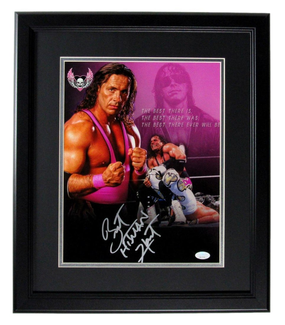 WWE Wrestling Champ Framed by Bret Hitman Hart Autographed 11x14 Photo: WWE Wrestling Champ Framed by Bret Hitman Hart Autographed 11x14 Photo Item Specifics: Sport: Wrestling Product: Photo Original/Reprint: Original League: Wrestling Autograph Authentication: JSA Produc
