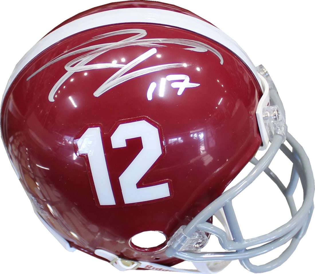 Kenyan Drake Autographed Alabama Crimson Tide Mini Helmet (JSA) (1 of 1)