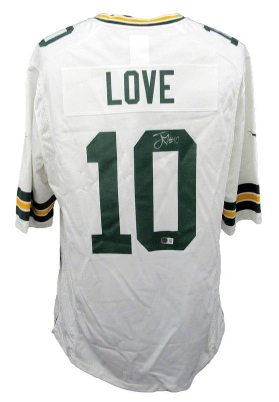 Jordan Love Signed/ Auto White Nike OnField Jersey Packers SZ XL Beckett 188318: Jordan Love Signed/ Auto White Nike OnField Jersey Packers SZ XL Beckett 188318 Lou Little, a legendary football player and College Football Hall of Famer, has signed his name to this authentic white 