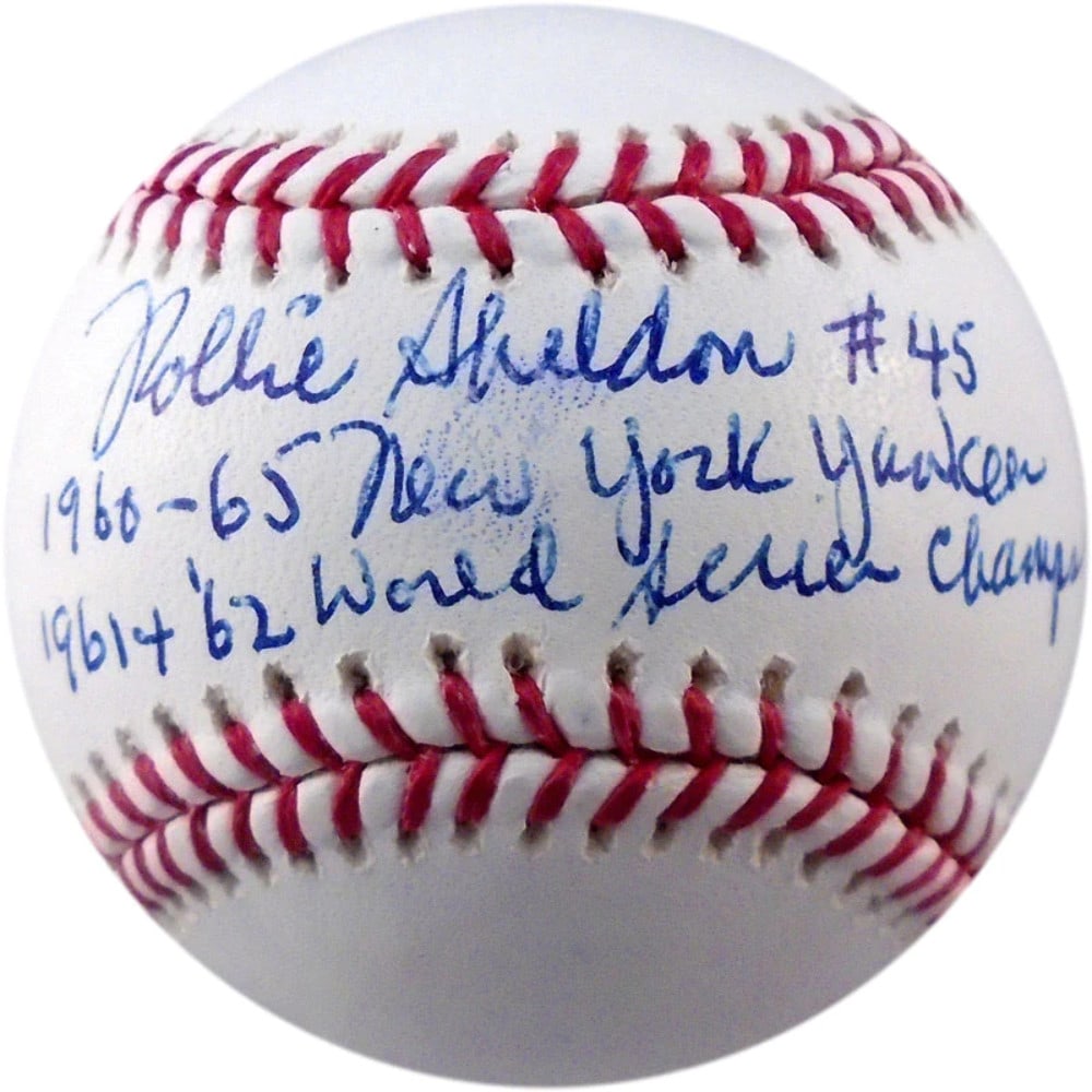 Rollie Sheldon Autographed Multi Inscribed Baseball (JSA): Rollie Sheldon Autographed Multi Inscribed Baseball (JSA) Item Specifics: Brand: James Spence Authentication (JSA) Rollie Sheldon Autographed Multi Inscribed Baseball Inscribed with " #45, 1960-65 New
