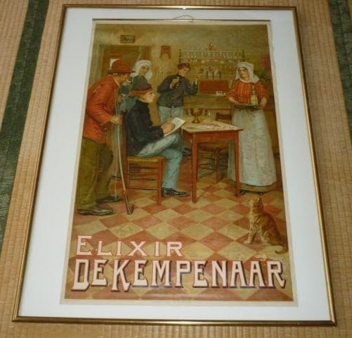 1905 Belgian Liquor Poster ELIXIR DE KEMPENAAR Godfrinon Chromolithograph (1 of 10)