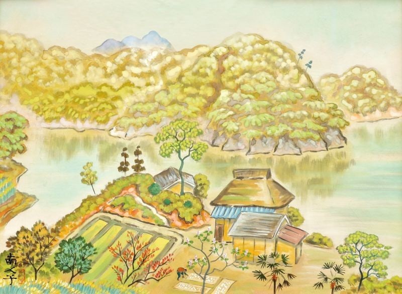 Moriya Nanjishi Shinryuko Early Summer Woodblock Print Japanese Landscape Art: Moriya Nanjishi Shinryuko Early Summer Woodblock Print Japanese Landscape Art Item Specifics: Artist: Moriya Nanjishi Subject: Landscape Shinryuko Lake Material: Paper Style: Japanese Year Of Producti