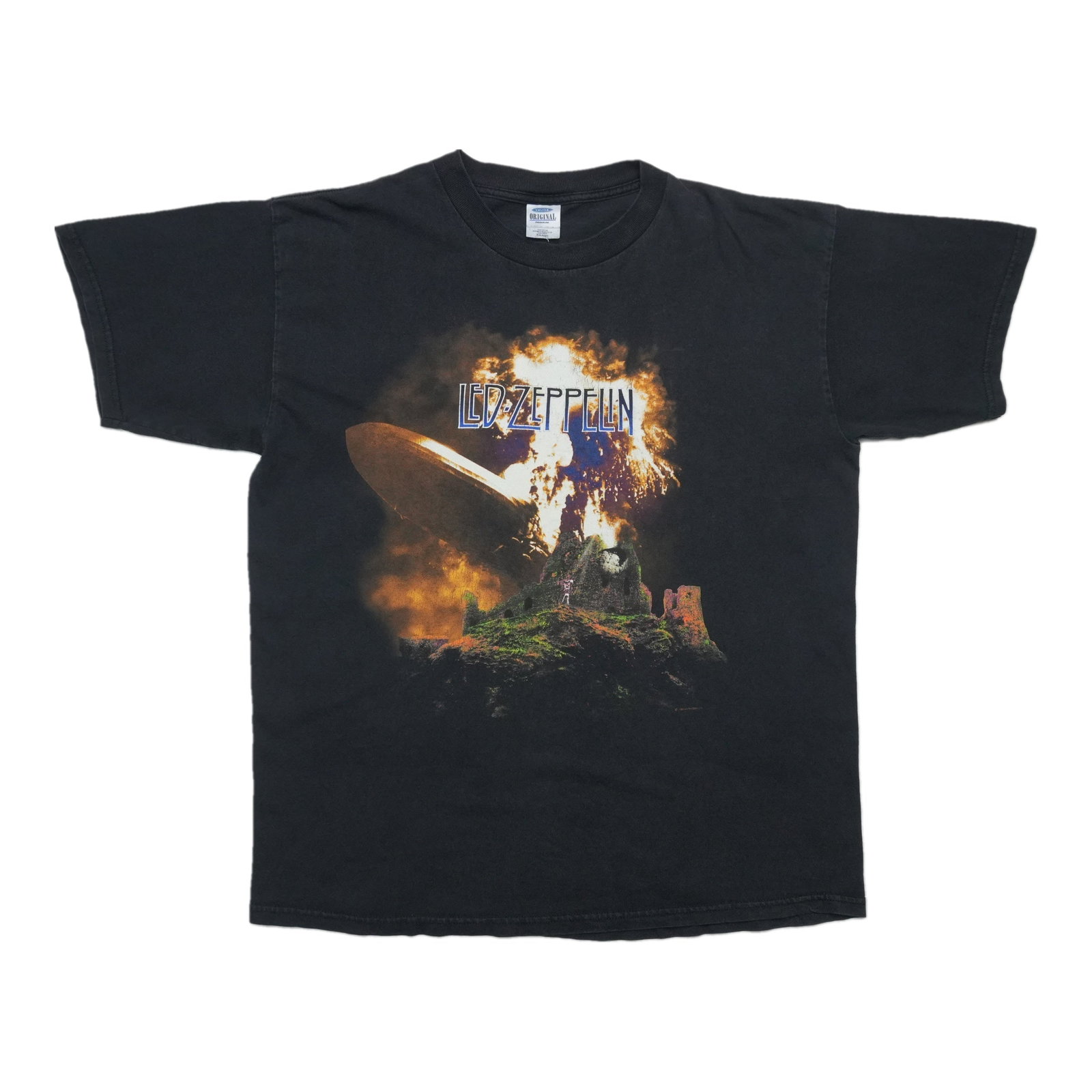 Dawn of New Will Led Zeppelin Shirt: Dawn of New Will Led Zeppelin Shirt Extra Large Led Zeppelin A New Dawn Will Dawn Shirt. This vintage 1999 shirt features front and back graphics, with measurements indicating a pit-to-pit length of 2