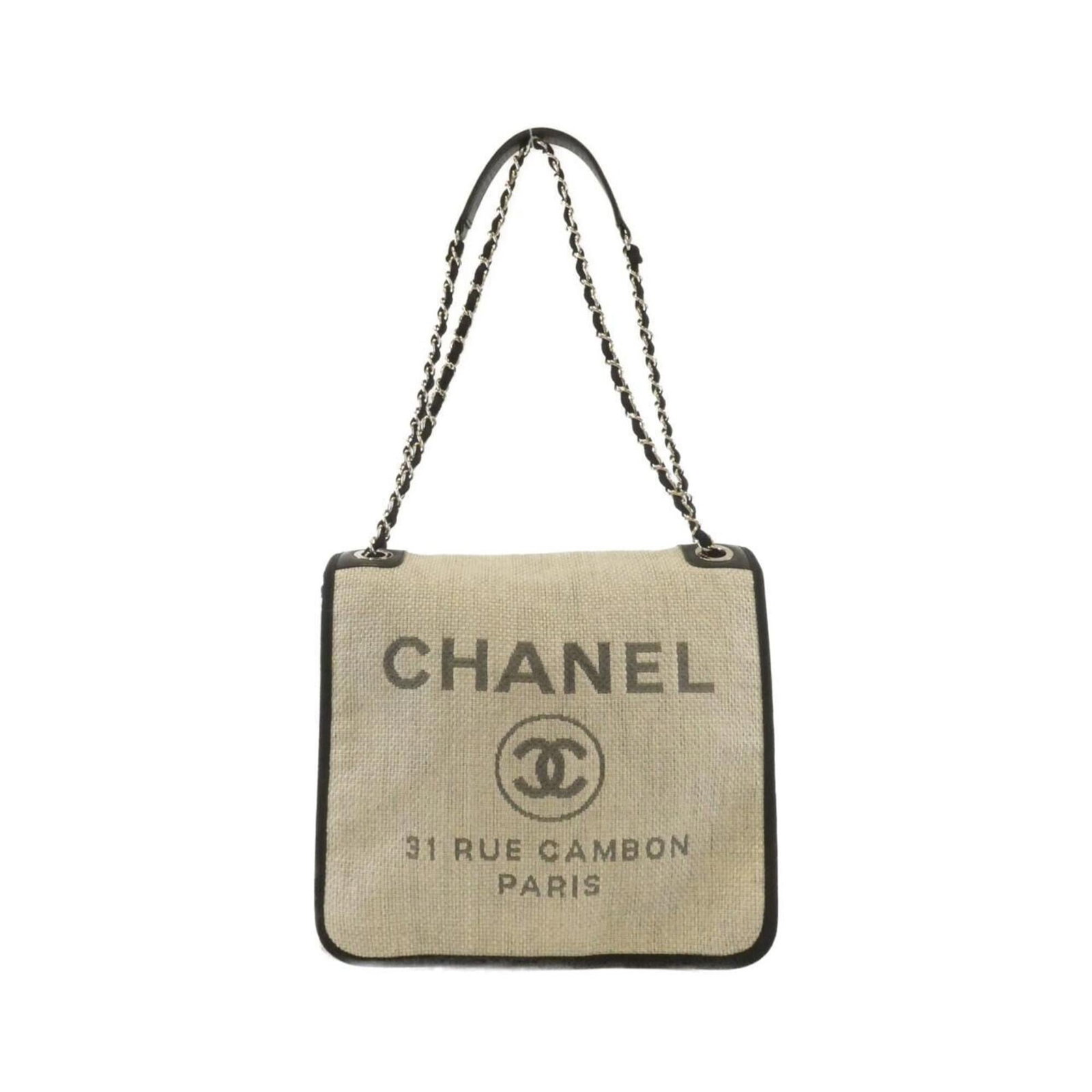 Chanel Shoulder Bag Nylon Canvas: Chanel Shoulder Bag Nylon Canvas Chanel's iconic shoulder bag is crafted from durable nylon canvas, featuring a sleek black finish and silver hardware accents. Measuring 26cm x 28cm x 11cm, this styli