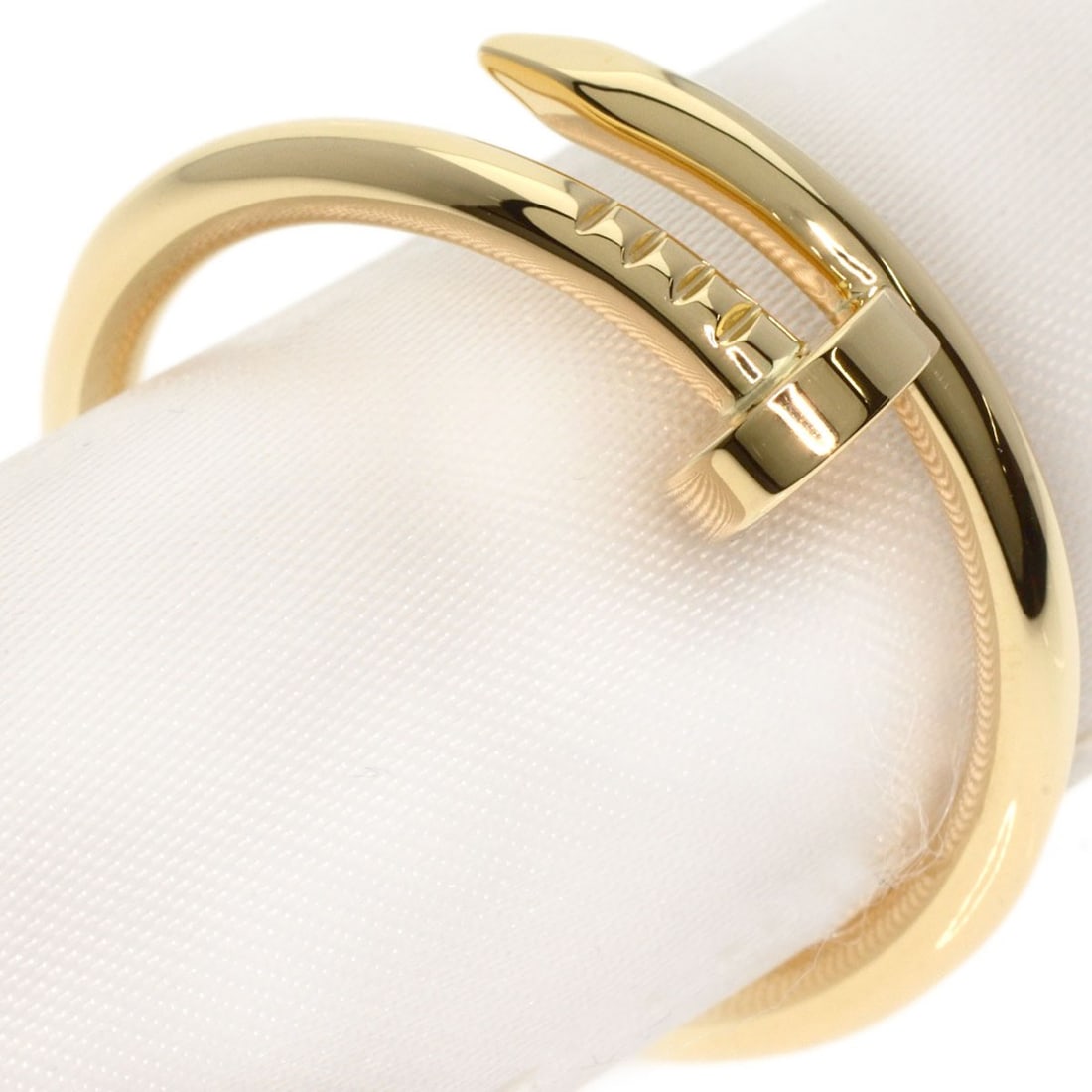 K18 yellow gold ring #72 Cartier Juste uncre: K18 yellow gold ring #72 Cartier Juste uncre K18 yellow gold Cartier Juste uncre ring #72 boasts its distinctive gold metal exterior, featuring the brand's signature style. This K18 purity ensures a h
