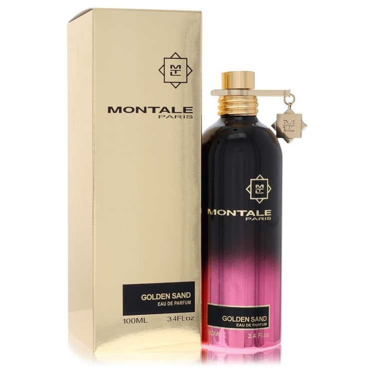 Montale Golden Sand by Montale Eau De Parfum Spray (Unisex) 3.4 oz: Montale Golden Sand by Montale Eau De Parfum Spray (Unisex) 3.4 oz Montale Golden Sand by Montale Eau De Parfum Spray is a feminine, floral scent with an edge from spices. The top notes feature fresh 