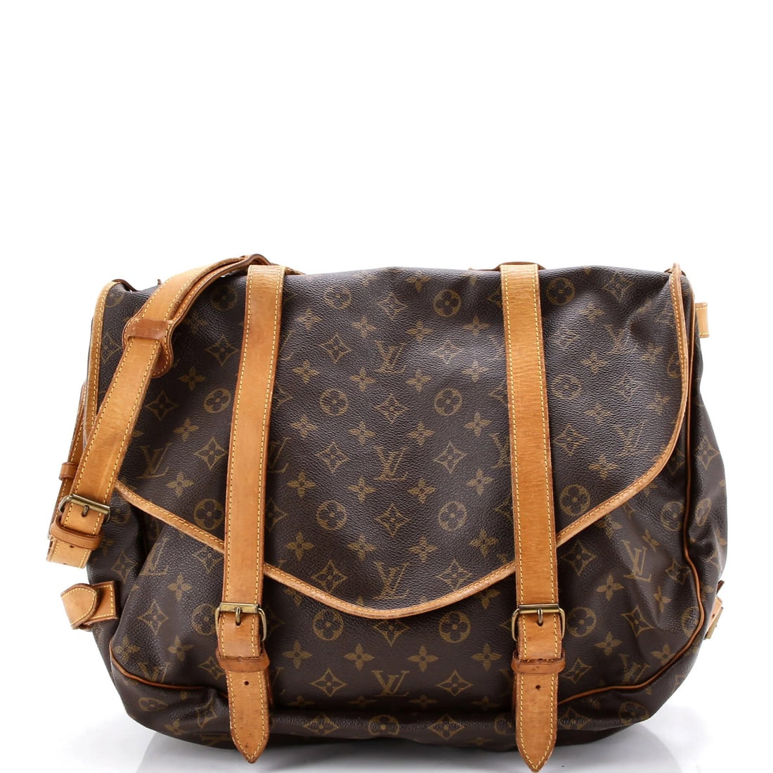 Louis Vuitton Saumur Handbag Monogram Canvas 43: Louis Vuitton Saumur Handbag Monogram Canvas 43 The Louis Vuitton Saumur Handbag Monogram Canvas 43 boasts classic style with a timeless design, featuring the iconic monogram pattern on its canvas ext