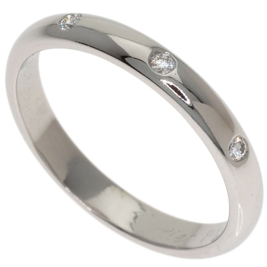 Cartier 1895 Wedding 3P Diamond #48 Ring Platinum Pt950 (1 of 7)