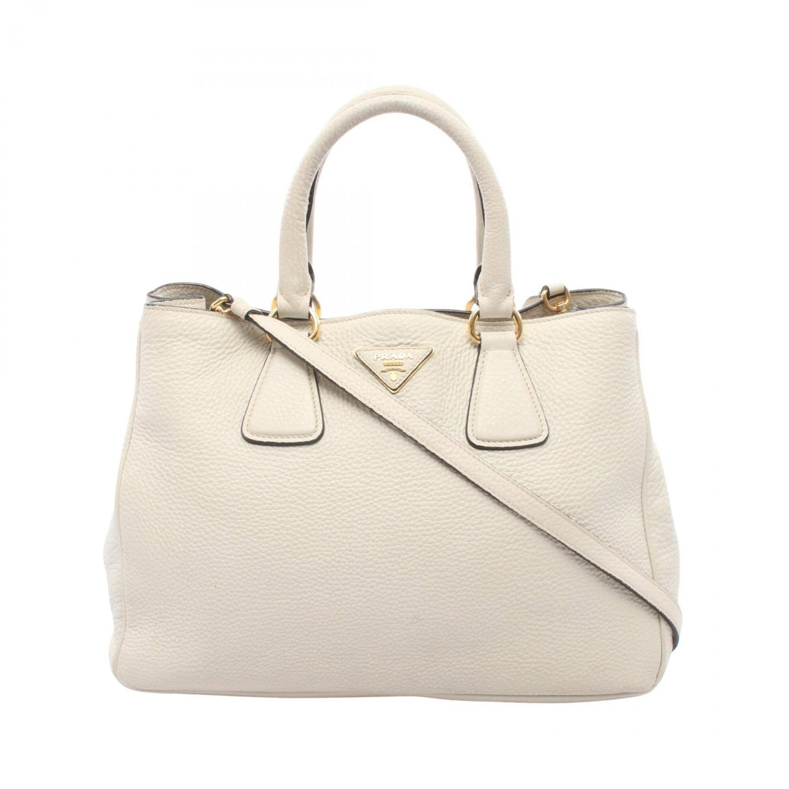 Prada Handbag Leather: Prada Handbag Leather White Prada Handbag Leather measures 24cm x 35cm x 18cm, offering a classic and timeless design. The high-quality leather construction provides durability and sophistication, mak