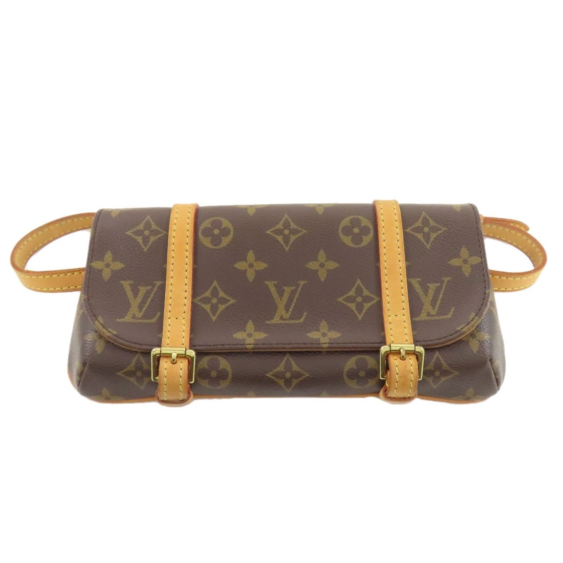 Vuitton M51159 Canvas Pochette Bag Monogram Hip Waist Louis: Vuitton M51159 Canvas Pochette Bag Monogram Hip Waist Louis Brown Monogram Canvas Louis Vuitton Hip Bag Waist Bag with Signature. This LOUIS VUITTON M51159 Canvas Pochette Bag features a classic hip b