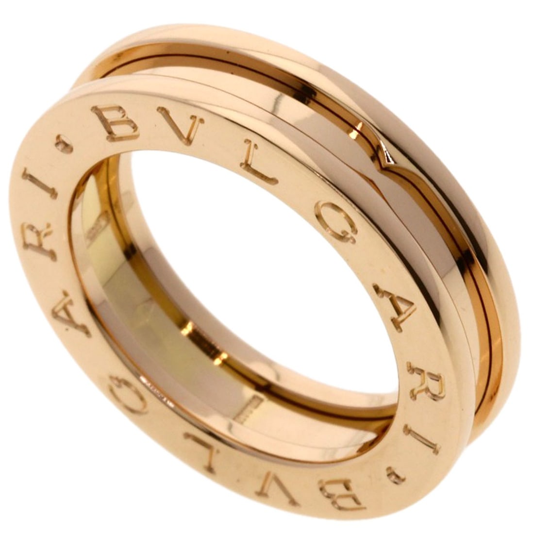 Bvlgari B.Zero1 1 Band #47 Ring K18 Pink Gold: Bvlgari B.Zero1 1 Band #47 Ring K18 Pink Gold Bvlgari B.Zero1 1 Band #47 Ring K18 Pink Gold features a striking gold metal design with K18 pink gold purity, making it a unique piece. This ring boasts 