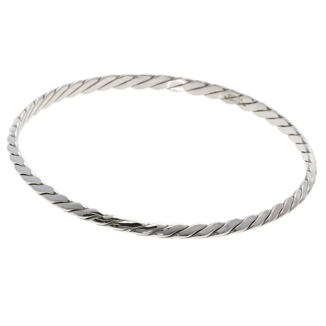 Tiffany Co Twist Bangle Silver: Tiffany Co Twist Bangle Silver Tiffany Co Twist Bangle Silver - A sleek and modern silver bangle from the iconic Tiffany & Co. brand, featuring a twist design that adds visual interest to any outfit. 