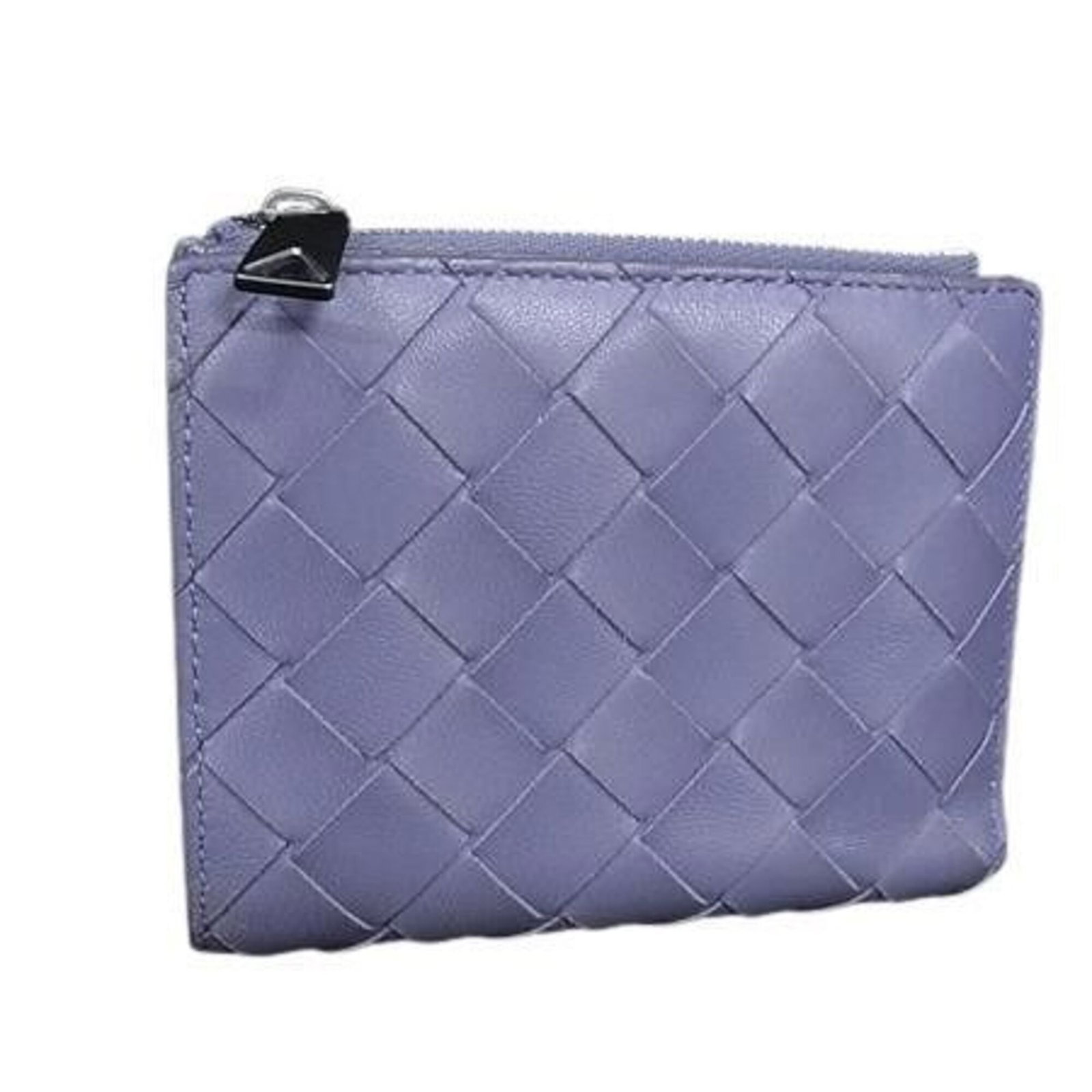 Bottega Veneta Wallet (Bi-Fold) Intrecciato: Bottega Veneta Wallet (Bi-Fold) Intrecciato Intrecciato woven in purple, this bi-fold wallet from Bottega Veneta boasts classic Italian design. Made with the signature intrecciato technique, its