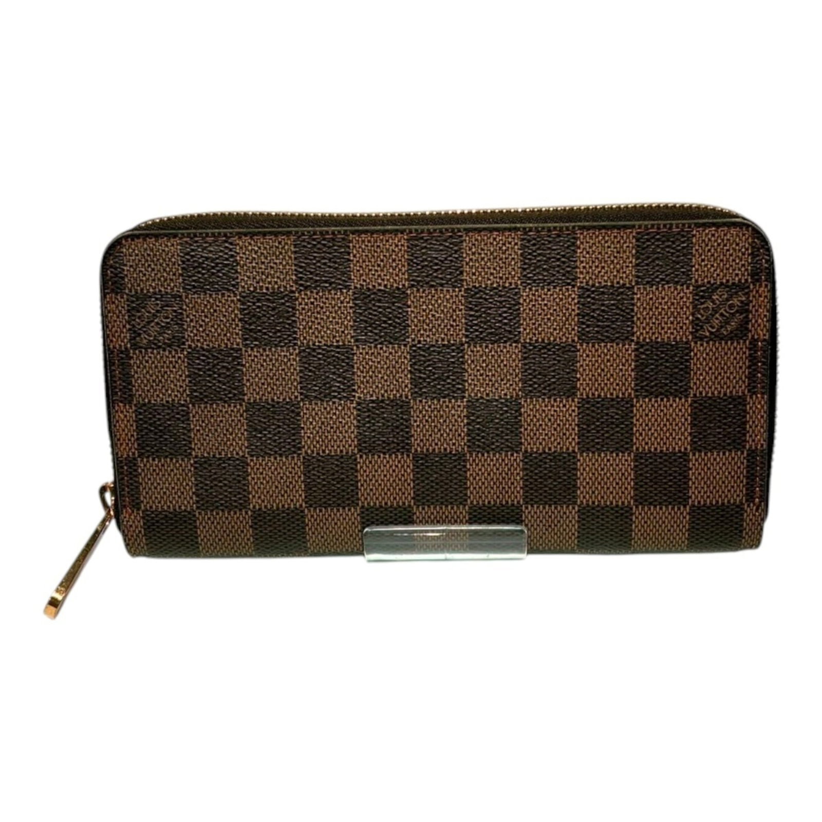 Damier Canvas Bi Fold Wallet Long Louis Vuitton: Damier Canvas Bi Fold Wallet Long Louis Vuitton Damier Canvas Bi Fold Wallet Long Louis Vuitton features the iconic Damier pattern in brown, with a classic bi-fold design and long shape. Made from hig