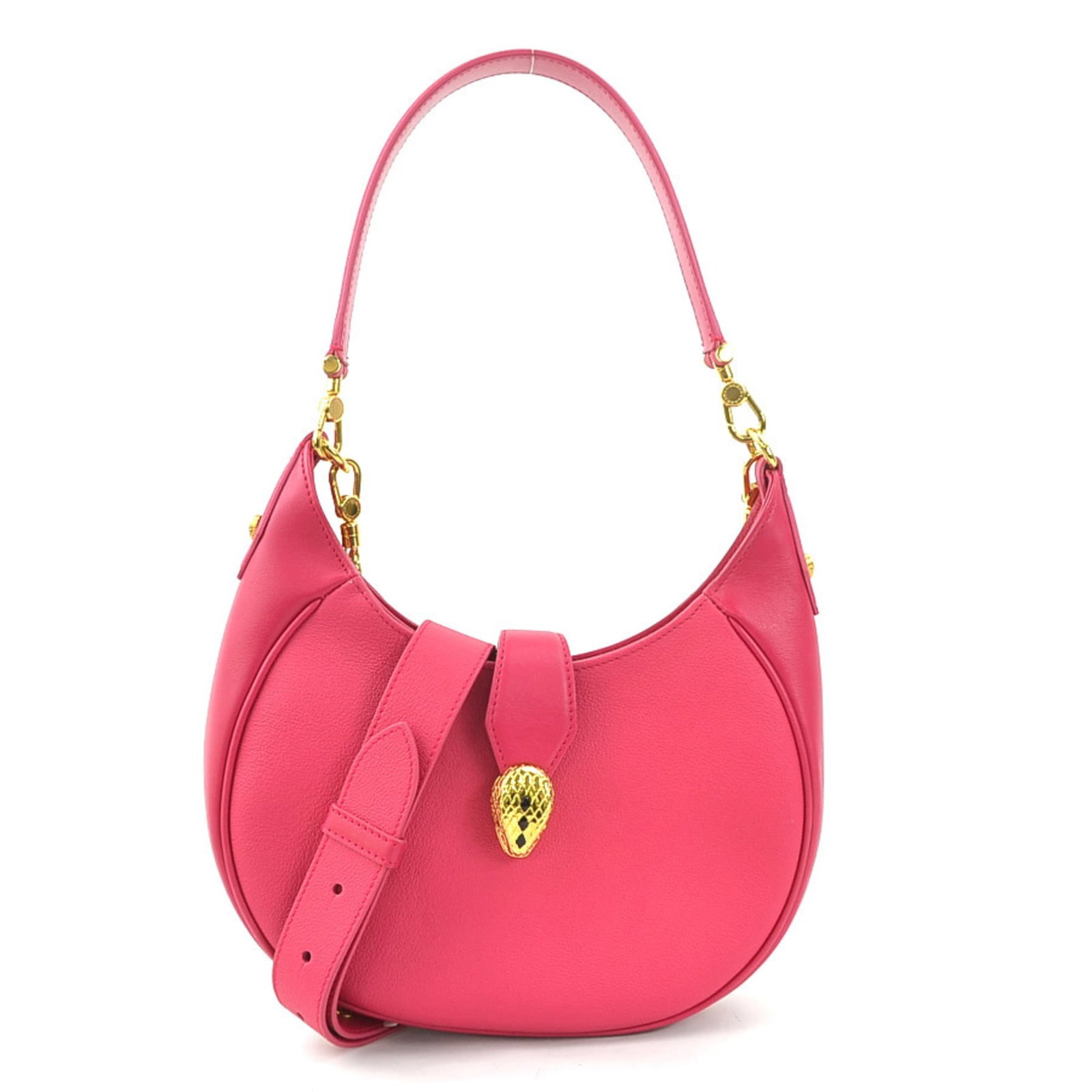 Bvlgari Leather Shoulder Bag: Bvlgari Leather Shoulder Bag Bvlgari's iconic leather shoulder bag boasts sleek lines and a sophisticated design, crafted from high-quality leather. The spacious interior and durable accessories,