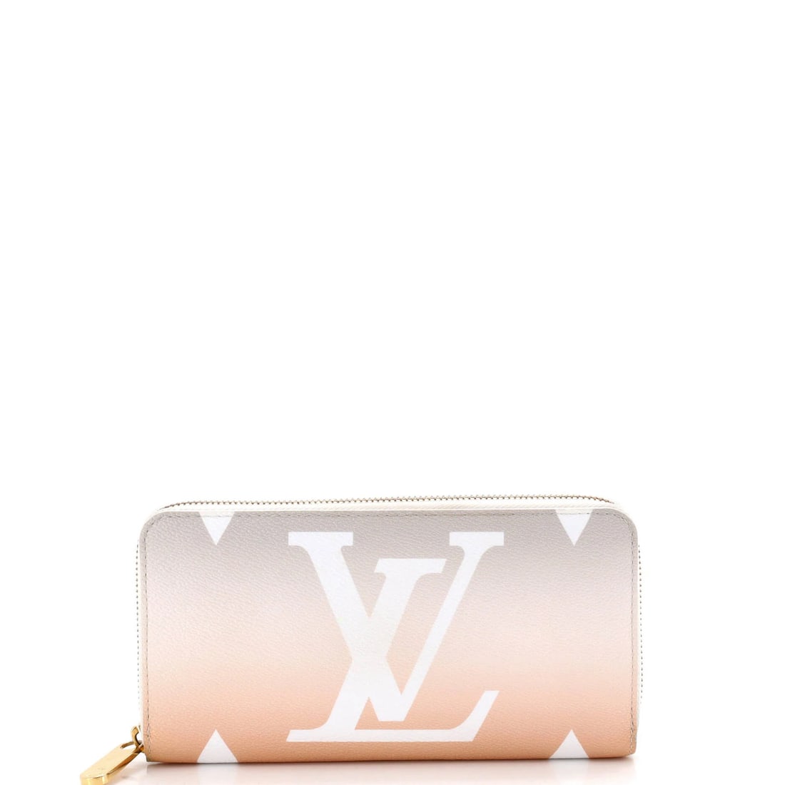 Monogram Giant Wallet Zippy By Vuitton Louis: Monogram Giant Wallet Zippy By Vuitton Louis Orange Canvas Coated Monogram Giant Zippy Wallet by Louis Vuitton measures 3.5" in height, 7.5" in width, and 1" in depth. This By The Pool style wallet fe