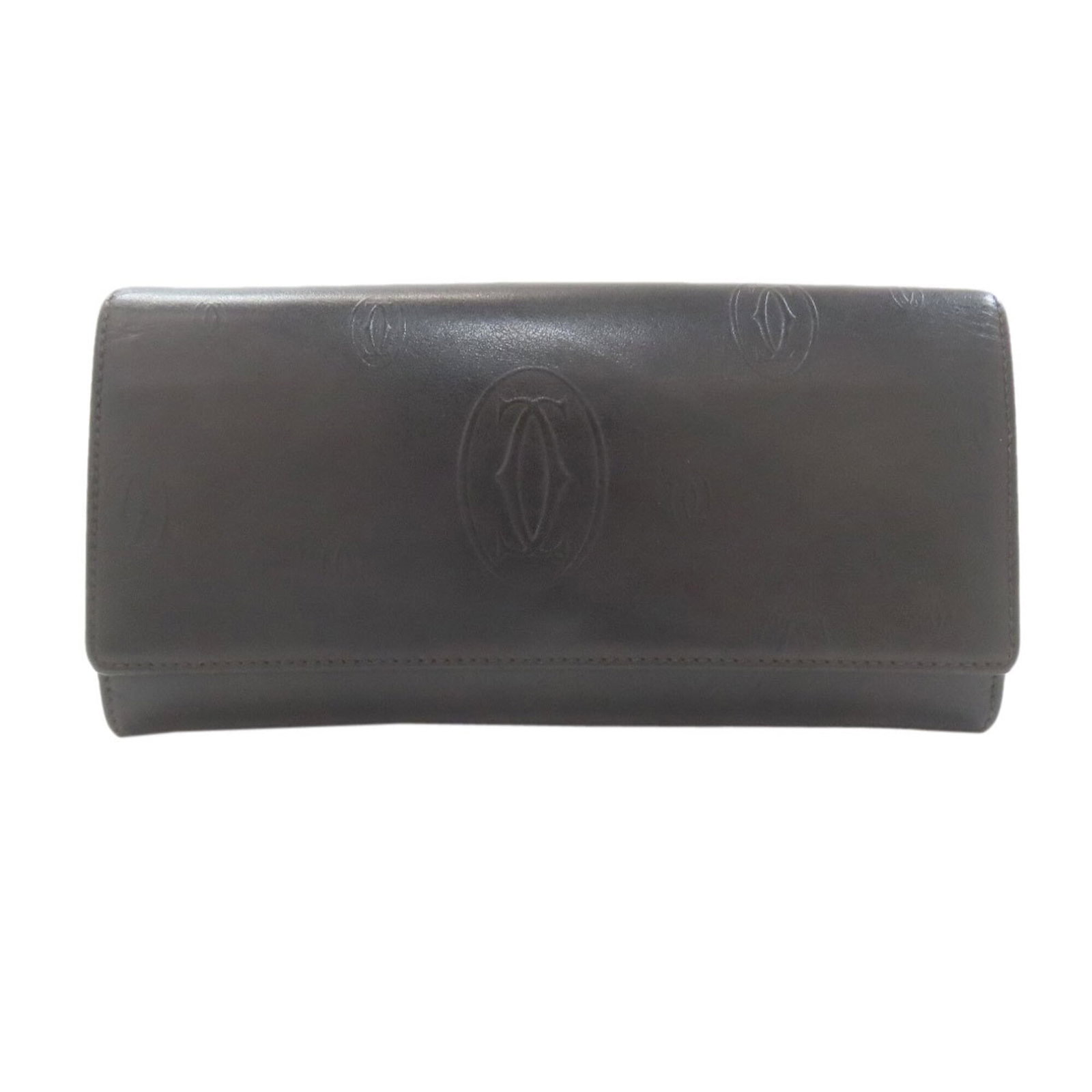 Cartier Coin Purse/ Coin Case Leather: Cartier Coin Purse/ Coin Case Leather Cartier Coin Purse/ Coin Case Leather is made from high-quality leather and features a sleek black design. The compact size of 10cm x 19cm x 2cm makes it easy to 