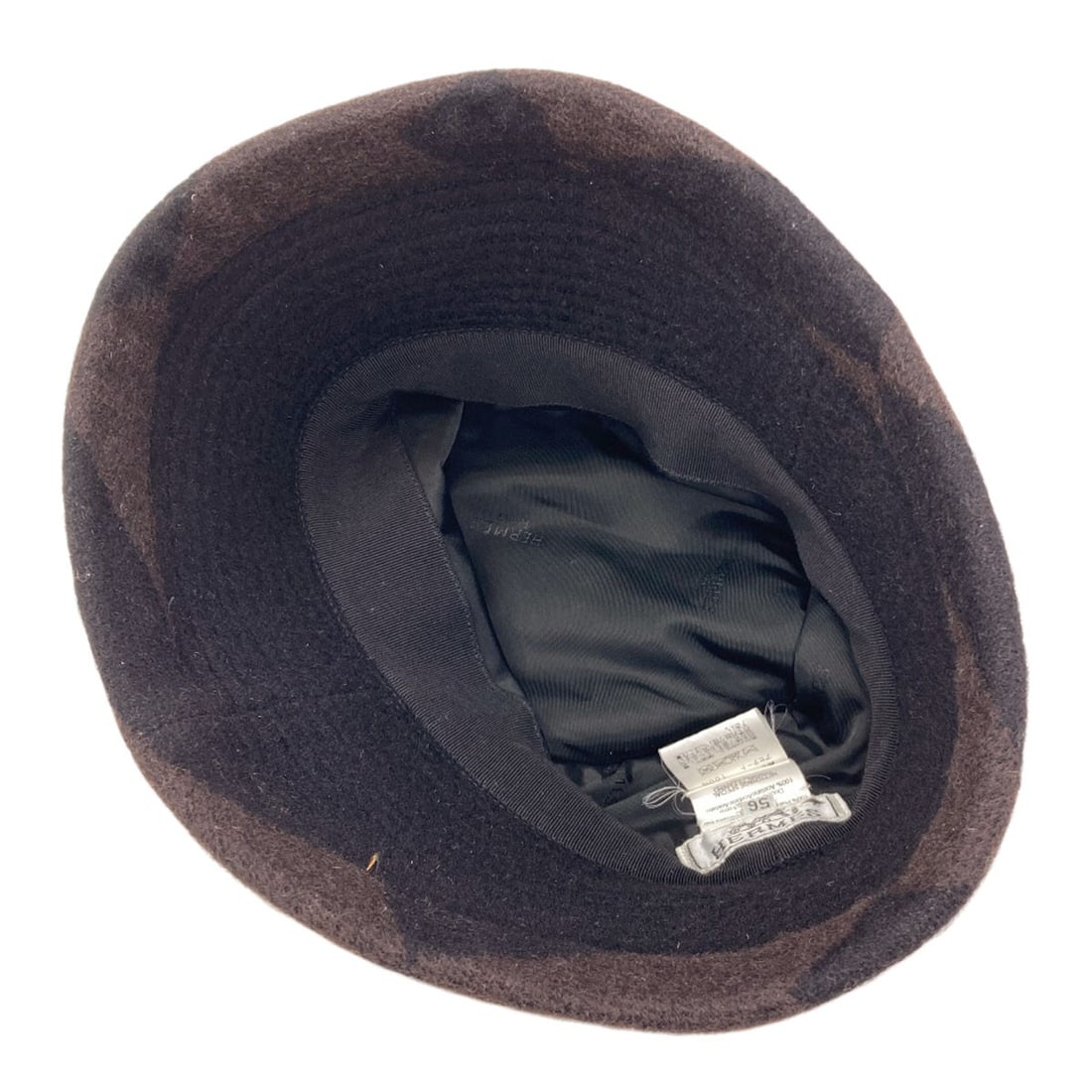 Hermes H Pattern Camel Hat Cloth - 4