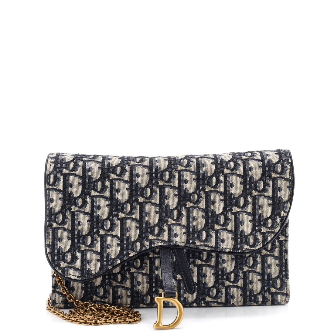 Dior Saddle Chain Clutch Oblique Canvas: Dior Saddle Chain Clutch Oblique Canvas The Dior Saddle Chain Clutch Oblique Canvas boasts a striking blue canvas exterior with an oblique design, adding a touch of sophistication to any evening