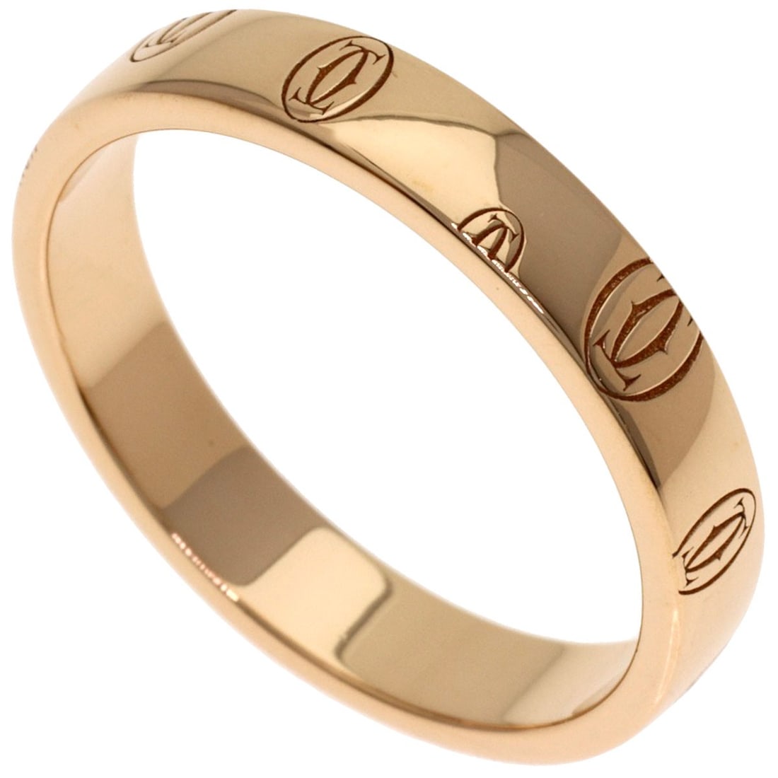 Cartier Happy Birthday #59 Ring K18 Pink Gold: Cartier Happy Birthday #59 Ring K18 Pink Gold Cartier Happy Birthday #59 Ring in K18 Pink Gold. This elegant ring features K18 pink gold, measuring 9.25 in US ring size, with no main stone. The gold m