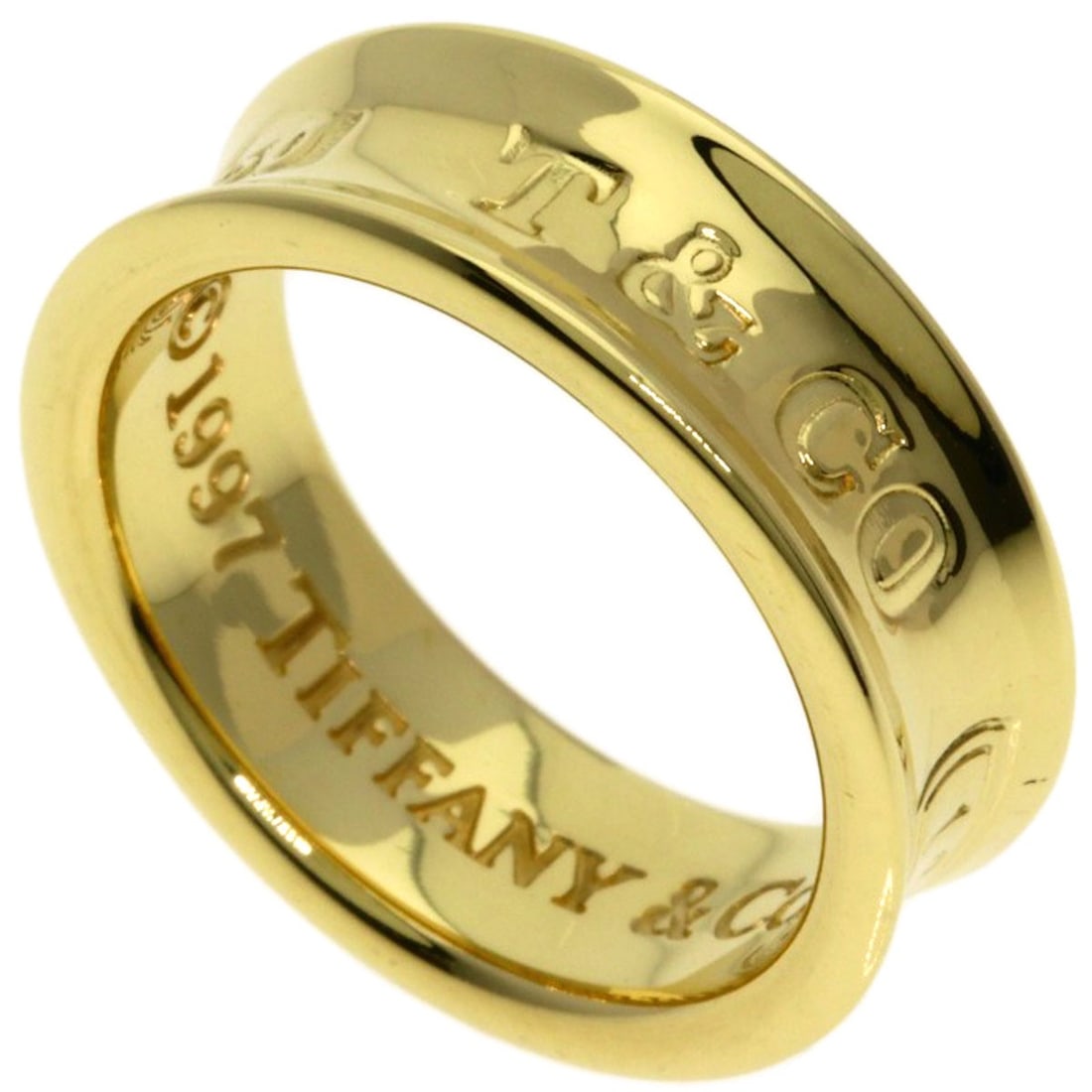 Tiffany&Co. 1837 Ring K18 Yellow Gold: Tiffany&Co. 1837 Ring K18 Yellow Gold K18 Yellow Gold Tiffany&Co. Ring, crafted from high-purity gold, boasts a distinctive 1837 mark, signifying its connection to the renowned luxury brand. This eleg