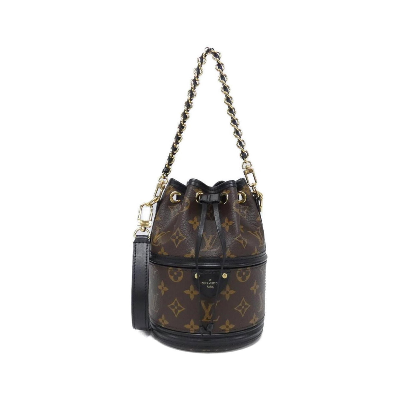 Coated Canvas Shoulder Bag By Louis Vuitton: Coated Canvas Shoulder Bag By Louis Vuitton Coated canvas shoulder bag with gold hardware, featuring a classic design. Made from high-quality coated canvas material in the iconic Marron color, this st