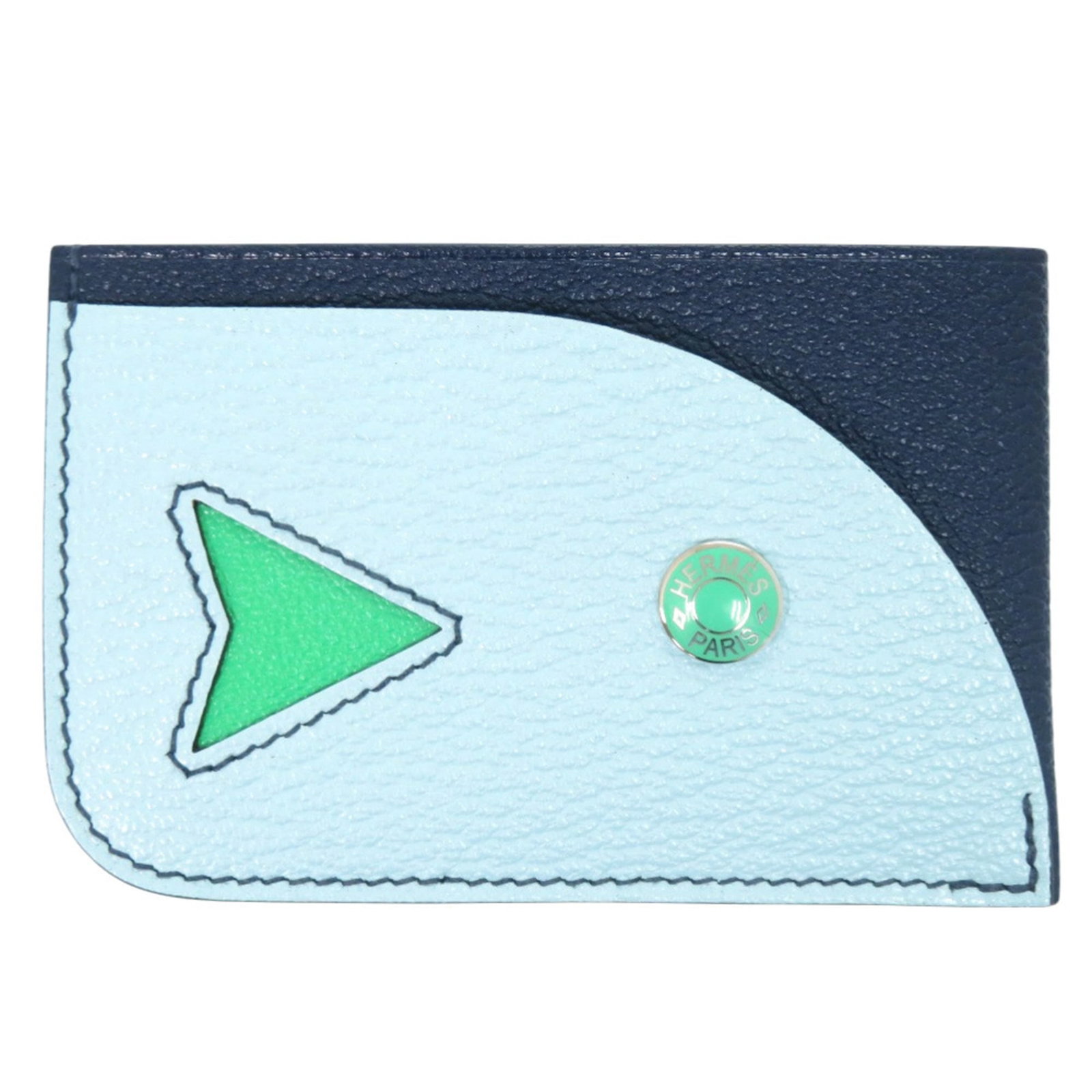 Chevre Leather Myzore Card Case Hermes: Chevre Leather Myzore Card Case Hermes Chevre Leather Myzore Card Case from Hermes, crafted in France with high-quality chevre myzore leather. This compact card case measures 5cm x 9.5cm x 5mm and fea