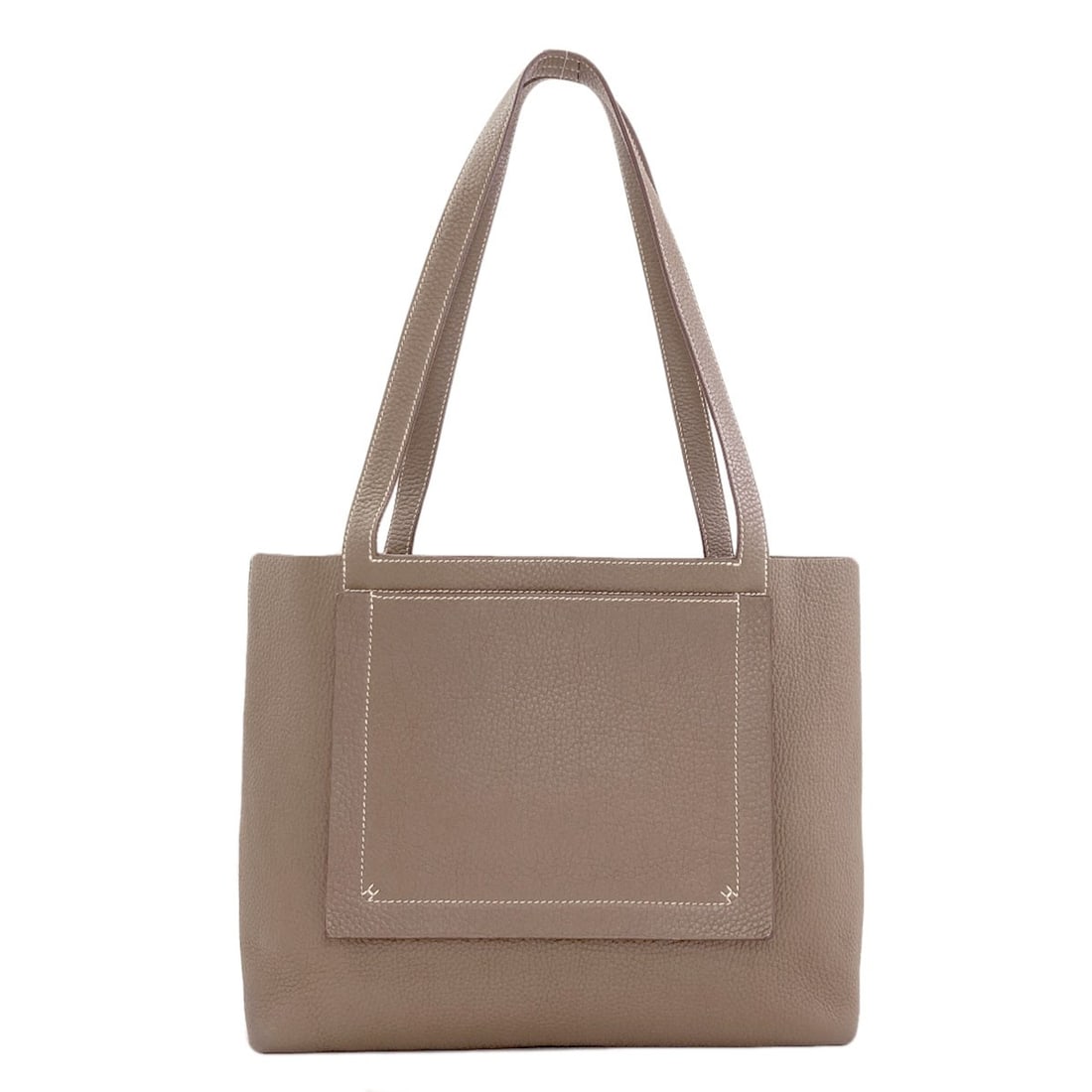 Hermes Cabaseri 31 Etoupe Tote Bag Taurillon Clemence: Hermes Cabaseri 31 Etoupe Tote Bag Taurillon Clemence Beige Taurillon Clemence tote bag from HERMES, featuring the iconic Cabaseri 31 Etoupe design. This stylish and durable tote boasts a classic beig