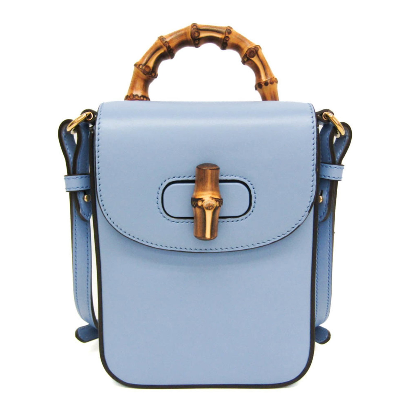 Backpack Leather Handbag Gucci Shoulder Bag: Backpack Leather Handbag Gucci Shoulder Bag Leather backpack handbag from Gucci, featuring a blue color and turn lock closure. This shoulder bag has an open pocket and measures 18cm x 13cm x 4cm, with
